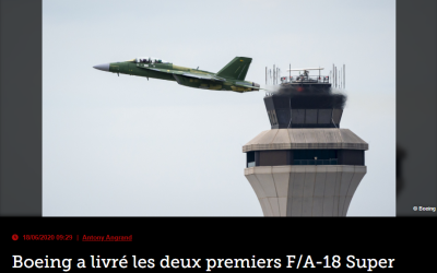 Boeing a livré les deux premiers F/A-18 Super Hornet Block III à l’US Navy