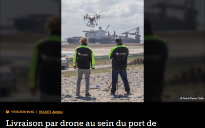 Livraison par drone au sein du port de Rotterdam