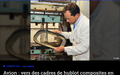 Avion : vers des cadres de hublot composites en série