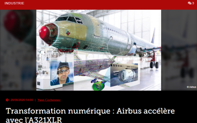 Transformation numérique : Airbus accélère avec l’A321XLR