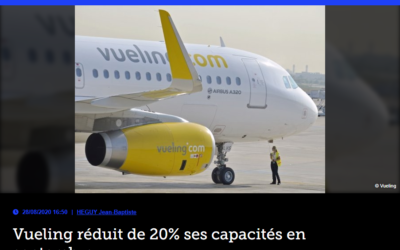 Vueling réduit de 20% ses capacités en septembre