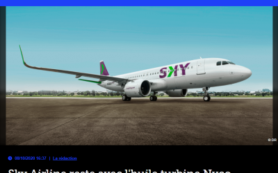 Sky Airline reste avec l’huile turbine Nyco