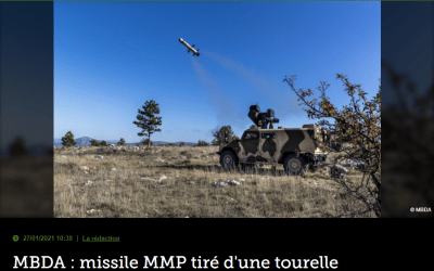 MBDA : missile MMP tiré d’une tourelle téléopérée