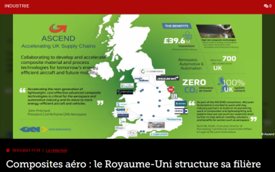 Composites aéro : le Royaume-Uni structure sa filière