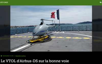 Le VTOL d’Airbus-DS sur la bonne voie