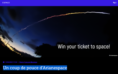 Un coup de pouce d’Arianespace