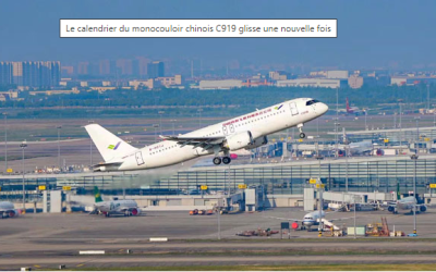 Le calendrier du monocouloir chinois C919 glisse une nouvelle fois