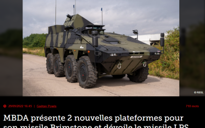 MBDA présente 2 nouvelles plateformes pour son missile Brimstone et dévoile le missile LPS pour les M270 anglais