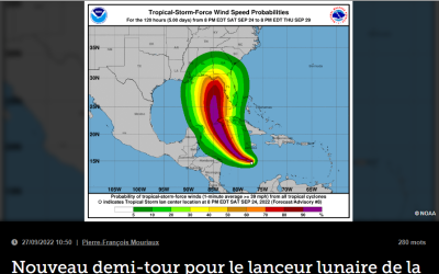 Nouveau demi-tour pour le lanceur lunaire de la Nasa