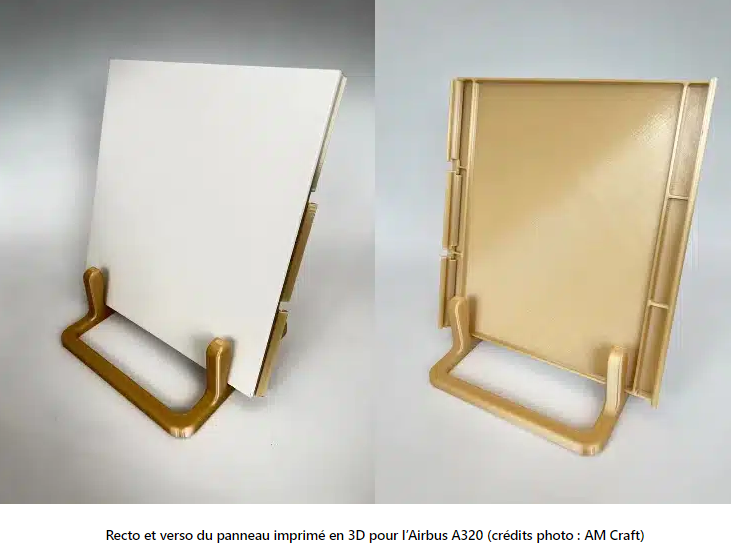 Aéronautique : AM Craft imprime 300 panneaux en 3D pour l’Airbus A320