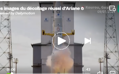 Ariane 6 : les images du vol inaugural de la nouvelle fusée européenne