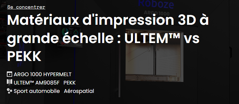 Large-scale 3D printing materials: ULTEM vs. PEKK