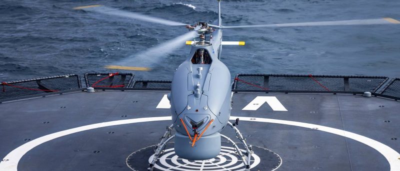 Le drone aérien VSR700 équipé pour la lutte anti-sous-marine