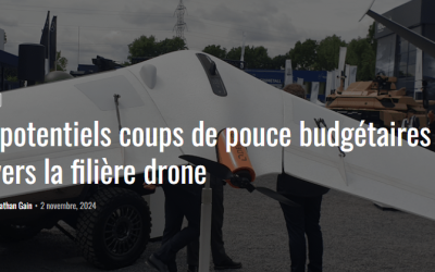 De potentiels coups de pouce budgétaires envers la filière drone