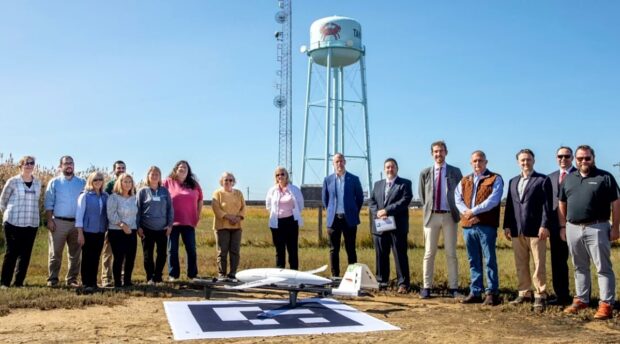 Drone Medications Delivery Demo Across the Chesapeake Bay