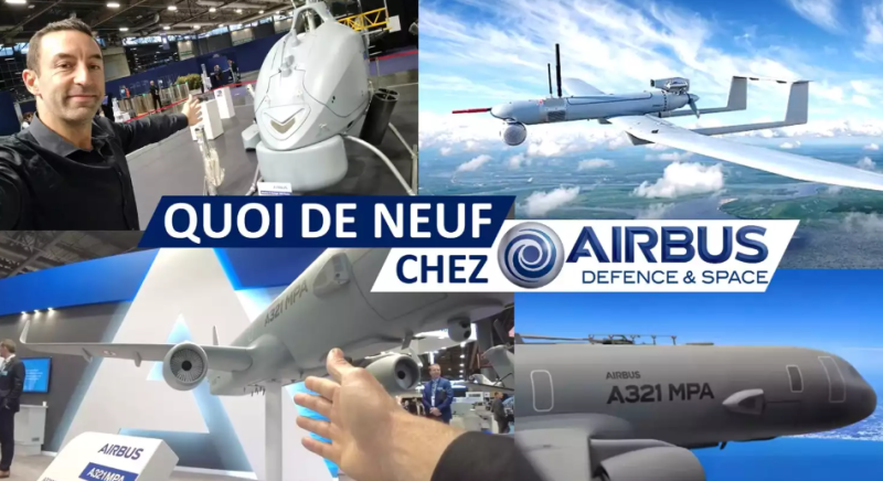 Un A321 de Patrouille Maritime et des drones multi-domaines ? 🚁 Bienvenue sur le stand AIRBUS DEFENSE & SPACE !